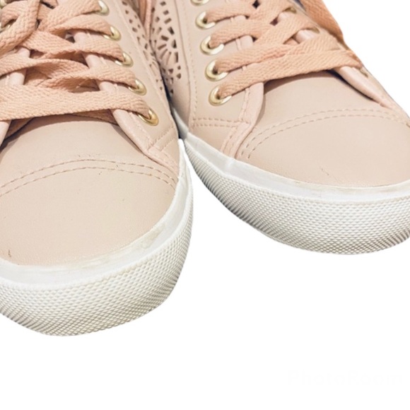 Restricted Women’s Mauve Light Pink Laser Cut Sneakers (6) - Picture 9 of 15